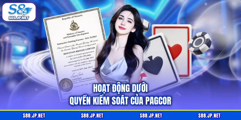 Hoạt động dưới quyền kiểm soát của PAGCOR